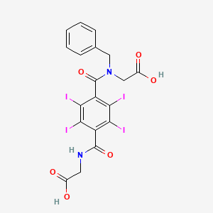 Glycine, N-(4-(((carboxymethyl)amino)carbonyl)-2,3,5,6-tetraiodobenzoyl)-N-(phenylmethyl)-