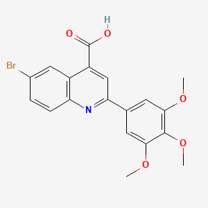 6-Bromo-2-(3,4,5-trimethoxyphenyl)quinoline-4-carboxylic acid