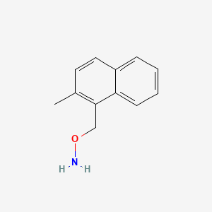 molecular formula C12H13NO B1619196 O-[(2-methylnaphthalen-1-yl)methyl]hydroxylamine CAS No. 46263-35-8