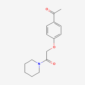 molecular formula C15H19NO3 B1619204 4'-Piperidinylcarbonylmethoxyacetophenone CAS No. 31188-99-5