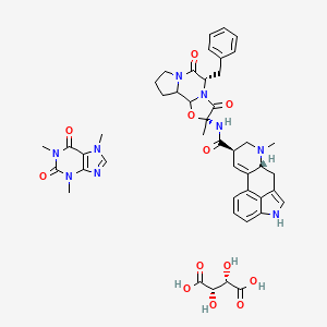 molecular formula C45H51N9O12 B1619212 Ergotamine tartrate and caffeine CAS No. 69063-86-1