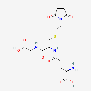 molecular formula C16H22N4O8S B1619214 N-(S-(2-(2,5-Dihydro-2,5-dioxo-1H-pyrrol-1-yl)ethyl)-N-L-gamma-glutamyl-L-cysteinyl)glycine CAS No. 97908-43-5
