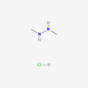 molecular formula C2H9ClN2 B1619215 1,2-Dimethylhydrazine hydrochloride CAS No. 56400-60-3