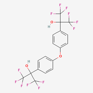 molecular formula C18H10F12O3 B1619222 4,4'-Bis(2-hydroxyhexafluoroisopropyl)diphenyl ether CAS No. 2093-04-1