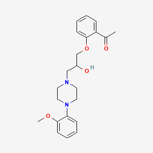 2'-((2-Hydroxy-3-(4-(o-methoxyphenyl)piperazinyl))propoxy)acetophenone