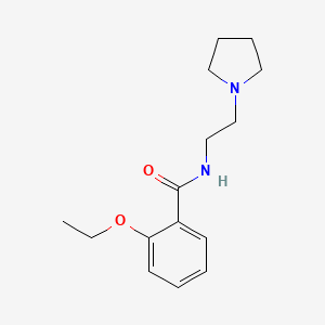 molecular formula C15H22N2O2 B1619235 2-ethoxy-N-(2-pyrrolidin-1-ylethyl)benzamide CAS No. 73664-80-9