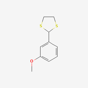molecular formula C10H12OS2 B1619238 2-(3-methoxyphenyl)-1,3-dithiolane CAS No. 82436-19-9