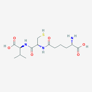 molecular formula C14H25N3O6S B1619245 (alpha-Aminoadipyl)cysteinylvaline CAS No. 21566-74-5