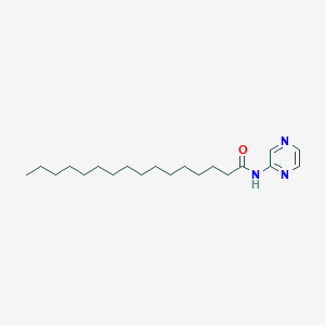 molecular formula C21H35N3O2 B161925 N-Palmitoylpyrazinamide CAS No. 135742-56-2