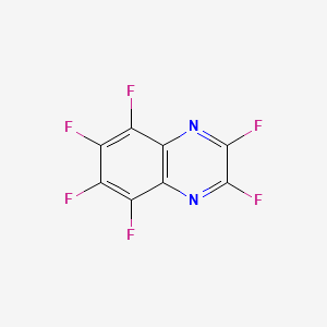 molecular formula C8F6N2 B1619260 Quinoxaline, hexafluoro- CAS No. 21271-15-8