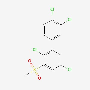 molecular formula C13H8Cl4O2S B1619268 3-Methylsulfonyl-2,3',4',5-tetrachlorobiphenyl CAS No. 116807-53-5