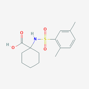 Cyclohexanecarboxylic acid, 1-[[(2,5-dimethylphenyl)sulfonyl]amino]-