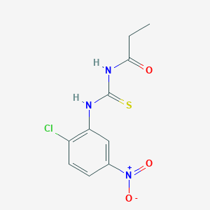 molecular formula C10H10ClN3O3S B1619286 n-[(2-Chloro-5-nitrophenyl)carbamothioyl]propanamide CAS No. 6599-87-7