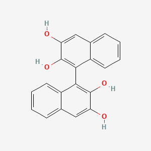 molecular formula C20H14O4 B1619293 2,2',3,3'-Tetrahydroxy-1,1'-binaphthyl CAS No. 39215-21-9