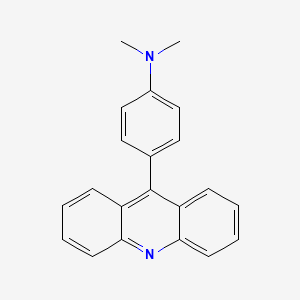 molecular formula C21H18N2 B1619296 4-(9-Acridinyl)-N,N-dimethylaniline CAS No. 24275-68-1