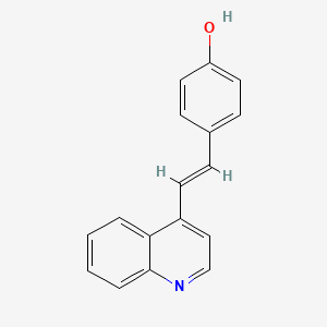 Phenol, p-[2-(4-quinolyl)vinyl]-