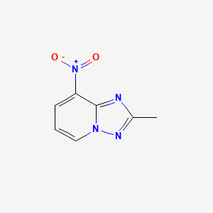 [1,2,4]Triazolo[1,5-a]pyridine, 2-methyl-8-nitro-