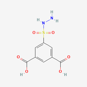 molecular formula C8H8N2O6S B1619318 5-(Hydrazinesulfonyl)benzene-1,3-dicarboxylic acid CAS No. 89626-10-8