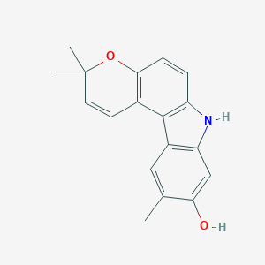 molecular formula C18H17NO2 B161932 Glycoborinine CAS No. 233279-39-5