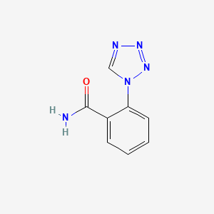 molecular formula C8H7N5O B1619347 2-(1H-Tetrazol-1-YL)benzamide CAS No. 449758-24-1
