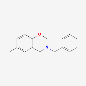 molecular formula C16H17NO B1619354 3-Benzyl-6-methyl-3,4-dihydro-2H-1,3-benzoxazine CAS No. 52055-73-9