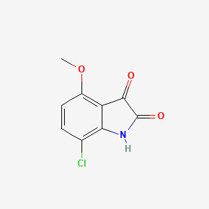 molecular formula C9H6ClNO3 B1619356 7-氯-4-甲氧基-1H-吲哚-2,3-二酮 CAS No. 15345-55-8