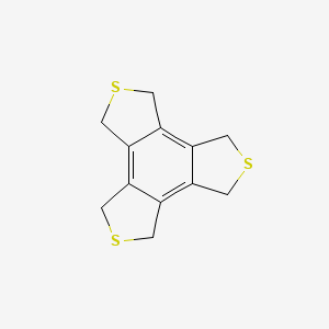 molecular formula C12H12S3 B1619357 1,3,4,6,7,9-Hexahydro-benzo[1,2-c:3,4-c':5,6-c'']trithiophene CAS No. 67130-91-0