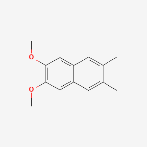 molecular formula C14H16O2 B1619360 2,3-Dimethoxy-6,7-dimethylnaphthalene CAS No. 4676-58-8