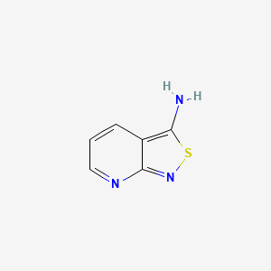 molecular formula C6H5N3S B1619364 Isothiazolo[3,4-b]pyridin-3-amine CAS No. 42242-06-8