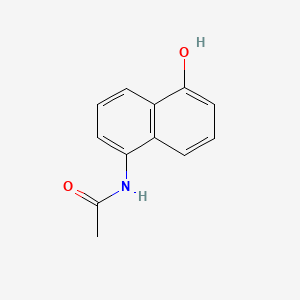 molecular formula C12H11NO2 B1619371 Acetamide, N-(5-hydroxy-1-naphthalenyl)- CAS No. 22302-65-4