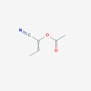molecular formula C6H7NO2 B1619374 1-Cyanoprop-1-enyl acetate CAS No. 22581-05-1