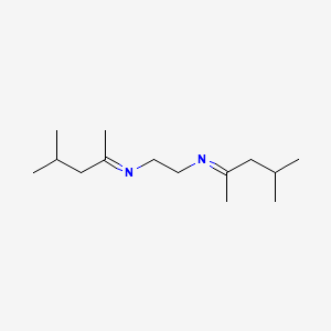 molecular formula C14H28N2 B1619377 1,2-Ethanediamine, N,N'-bis(1,3-dimethylbutylidene)- CAS No. 25707-70-4