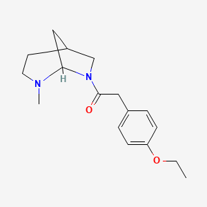molecular formula C17H24N2O2 B1619379 8-(p-Ethoxyphenylacetyl)-3-methyl-3,8-diazabicyclo(3.2.1)octane CAS No. 57269-45-1