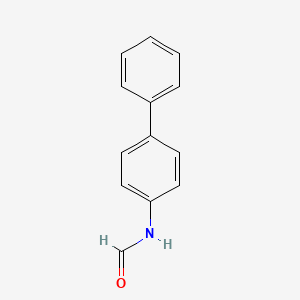 molecular formula C13H11NO B1619385 Formamide, N-(1,1'-biphenyl)-4-yl- CAS No. 5472-79-7