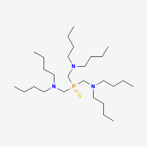 molecular formula C27H60N3PS B1619392 Phosphine sulfide, tris(dibutylaminomethyl)- CAS No. 74038-23-6