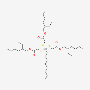molecular formula C38H74O6S3Sn B1619398 Octyltris(2-ethylhexyloxycarbonylmethylthio)stannane CAS No. 27107-89-7