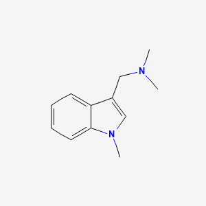 molecular formula C12H16N2 B1619419 N,N-二甲基-1-(1-甲基-1H-吲哚-3-基)甲胺 CAS No. 52972-61-9