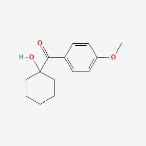 molecular formula C14H18O3 B1619422 (1-Hydroxycyclohexyl)-(4-methoxyphenyl)methanone CAS No. 7469-82-1
