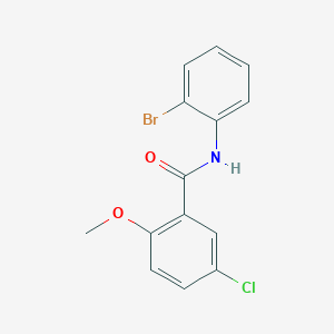molecular formula C14H11BrClNO2 B1619430 N-(2-bromophenyl)-5-chloro-2-methoxybenzamide CAS No. 349538-99-4