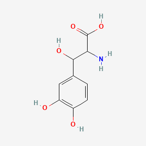 molecular formula C9H11NO5 B1619436 2-氨基-3-(3,4-二羟基苯基)-3-羟基丙酸 CAS No. 492-46-6
