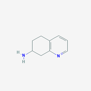 molecular formula C9H12N2 B161944 5,6,7,8-Tetrahydroquinolin-7-amine CAS No. 133091-81-3