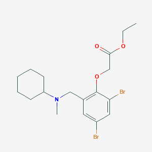 molecular formula C18H25Br2NO3 B1619446 Oxabrexine CAS No. 65415-42-1