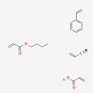 2-Propenoic acid, polymer with butyl 2-propenoate, ethenylbenzene and 2-propenenitrile