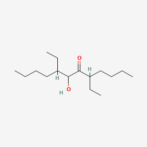 molecular formula C16H32O2 B1619453 6-Dodecanone, 5,8-diethyl-7-hydroxy- CAS No. 31814-59-2