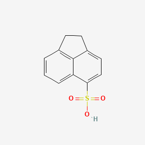 molecular formula C12H10O3S B1619456 5-Acenaphthylenesulfonic acid, 1,2-dihydro- CAS No. 53700-79-1
