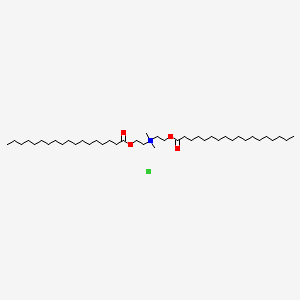 molecular formula C42H84ClNO4 B1619464 Ethanaminium, N,N-dimethyl-2-[(1-oxooctadecyl)oxy]-N-[2-[(1-oxooctadecyl)oxy]ethyl]-, chloride CAS No. 67846-68-8