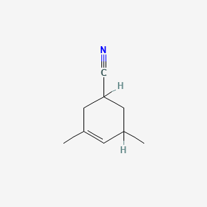 molecular formula C9H13N B1619465 3,5-Dimethylcyclohex-3-ene-1-carbonitrile CAS No. 66848-40-6