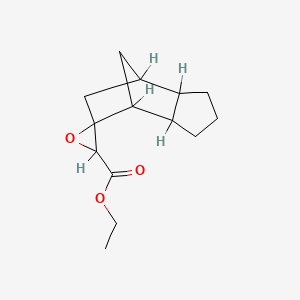 molecular formula C14H20O3 B1619468 Ethyl octahydrospiro(4,7-methano-5H-indene-5,2'-oxirane)-3'-carboxylate CAS No. 4791-69-9