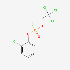2-Chlorophenyl 2,2,2-trichloroethyl chlorophosphate