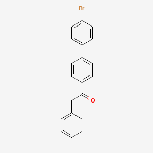 molecular formula C20H15BrO B1619474 1-(4'-Bromo[1,1'-biphenyl]-4-yl)-2-phenylethan-1-one CAS No. 60312-95-0